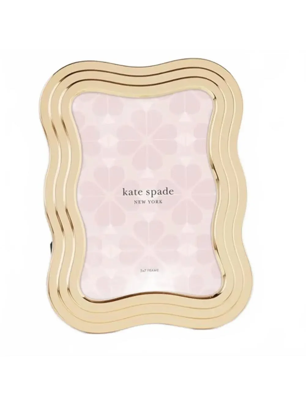 Kate Spade South Street Wavy Picture Frame Lenox Standing Wave Pale Gold 5x7